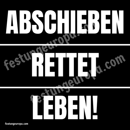 ABSCHIEBEN RETTET LEBEN! Sticker